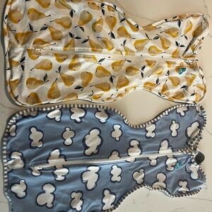 Love to Dream Arms Up Swaddles - Size Small - Yellow and Blue